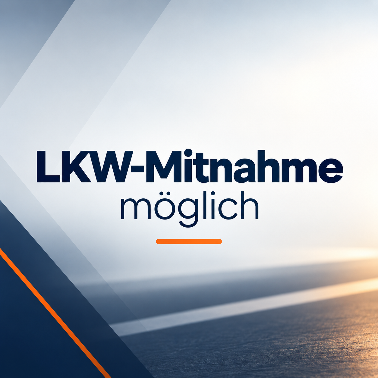 LKW-Mitnahme möglich